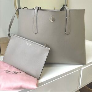 Kate Spade Molly Tote Bag Grey - LIKE NEW